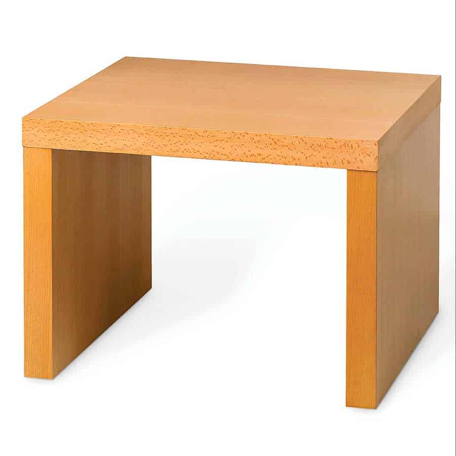 Mesa Auxiliar Cuadrada Kjellerup Mdf/metal 55 X 40 X 40 Cm - Efecto Madera  Tono Oscuro [en.casa] con Ofertas en Carrefour